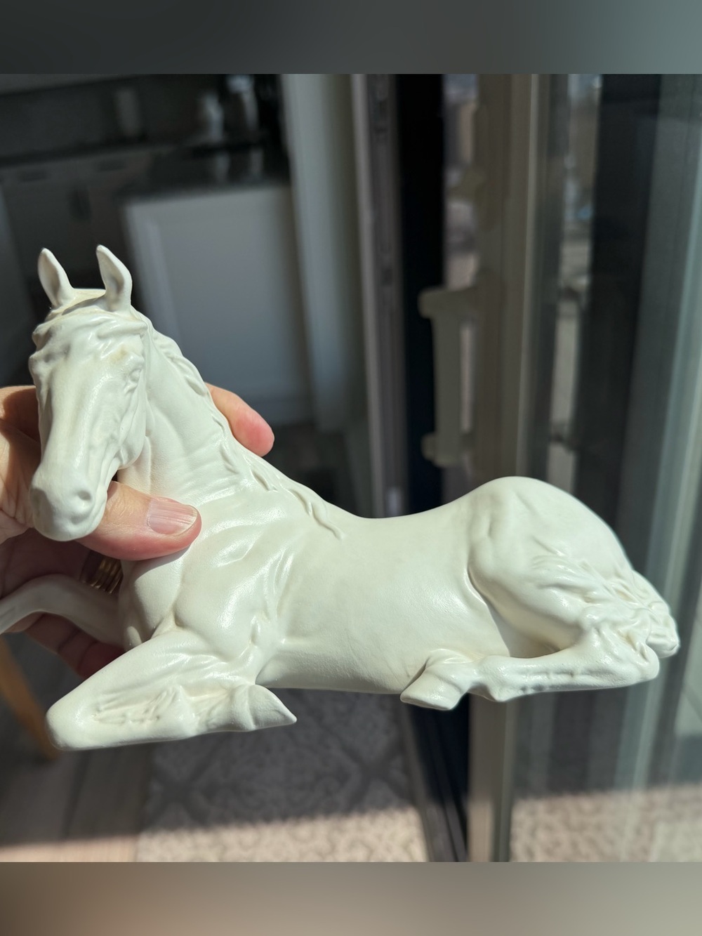 1980’s Vintage Royal Doulton Spirit of Peace Matte White Horse Ceramic Figurine - Picture 9 of 9